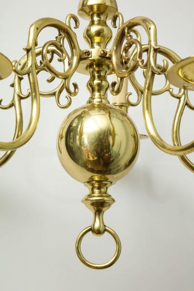 1930s Brass Chandelier