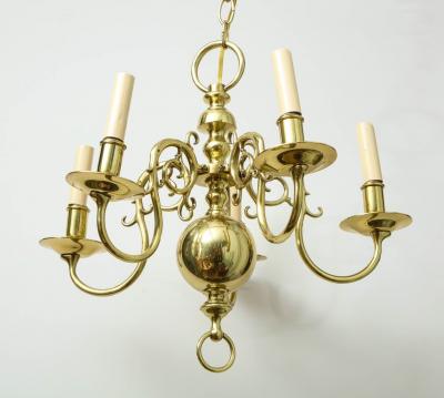 1930s Brass Chandelier