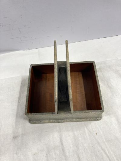 1930s Decorative boxe covered with fish skin attributed to Eug ne Rousseau