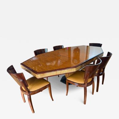 1930s French Art Deco Dining Set