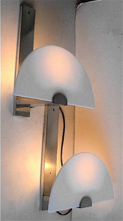 1930s French Modernist Art Deco Sconces Pair