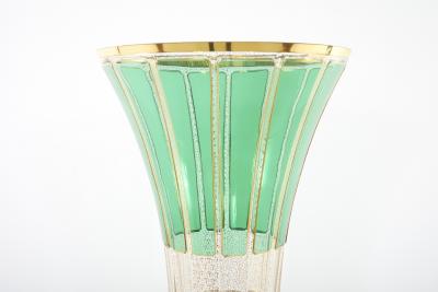 1930s Large Moser Glass Decorative Vase