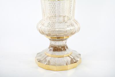 1930s Large Moser Glass Decorative Vase