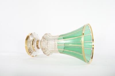 1930s Large Moser Glass Decorative Vase