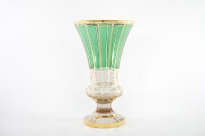 1930s Large Moser Glass Decorative Vase