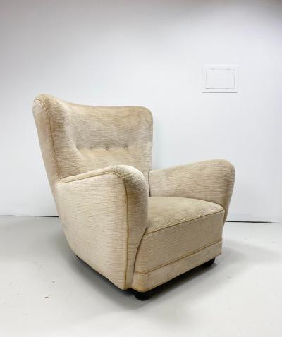 1930s Large Scale Danish Lounge Chair