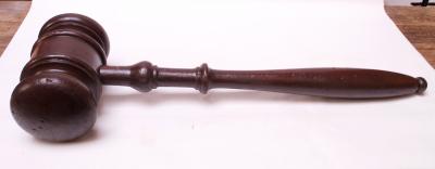 1930s Oversized Folk Art Wooden Gavel