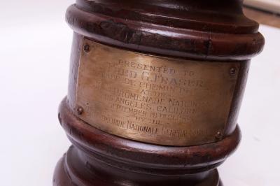 1930s Oversized Folk Art Wooden Gavel