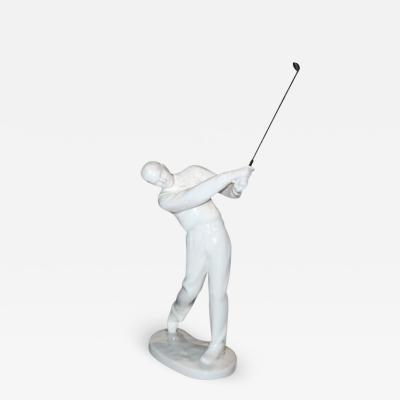 1930s Porcelain Figure of a Golfer by Noritake