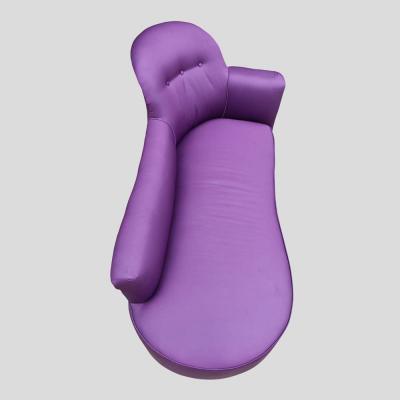 1930s Purple Satin Color Chaise De Lounge Sofa