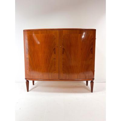1930s Swedish Cabinet With Decorative Inlay