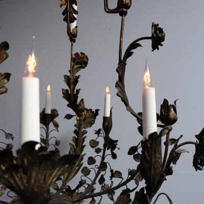 1930s Tole Basket Light France