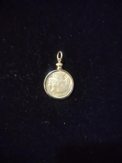1937 Silver Buffalo Nickel Pendant