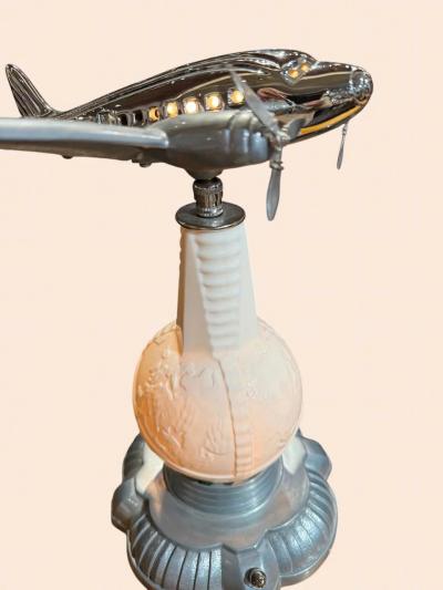 1939 New York World s Fair Art Deco Airplane Lamp