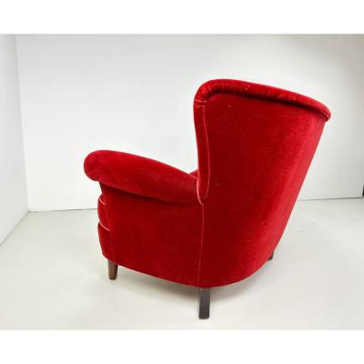 1940 s Curved Danish Sofa