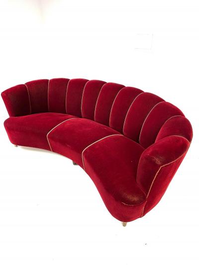 1940 s Curved Danish Sofa