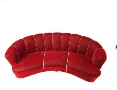1940 s Curved Danish Sofa