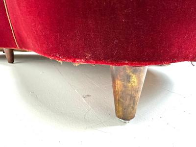 1940 s Curved Danish Sofa