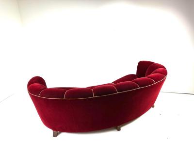 1940 s Curved Danish Sofa