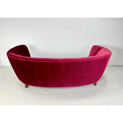 1940 s Curved Danish Sofa
