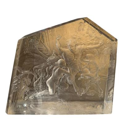 1940 s Lucite Sculpture by Ivan Chalupka Moser Engraver