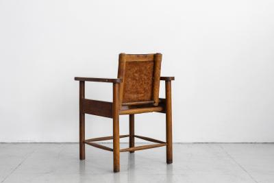 1940S FRENCH LEATHER CHAIRS