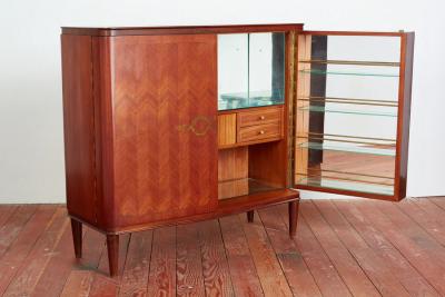 1940S ITALIAN MAHOGANY BAR CABINET