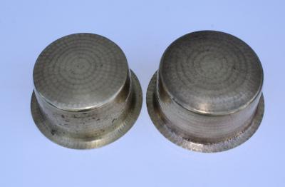 1940s Brass Hammered English Bowls