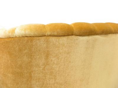 1940s Danish Mohair Sofa with Channel Back and Curved Silhouette