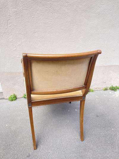 1940s Desk arm chair attributed to Lucien Rolin