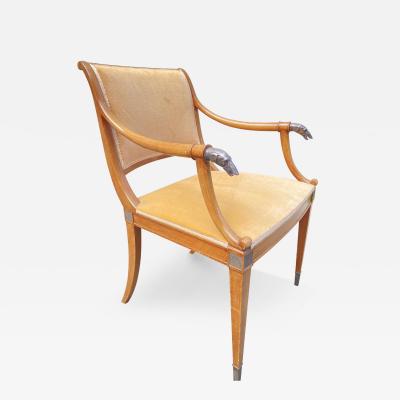 1940s Desk arm chair attributed to Lucien Rolin