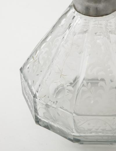1940s Etched Glass Decanters