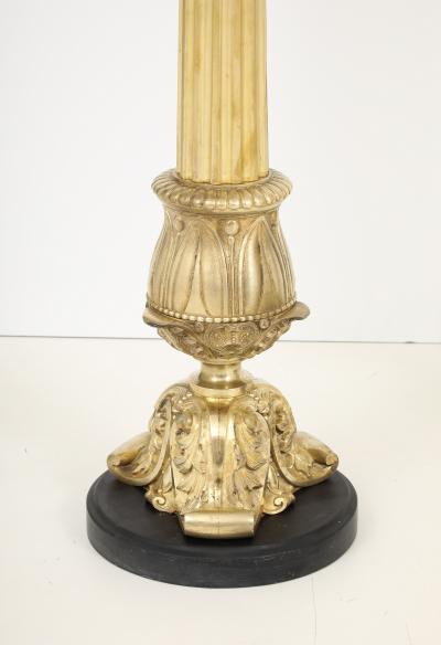 1940s French Bronze Floor Lamps