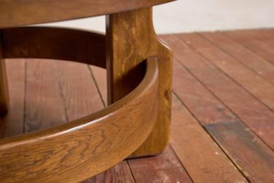 1940s French Oak Coffee Table