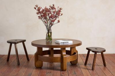 1940s French Oak Coffee Table