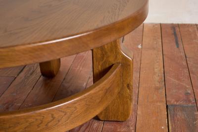 1940s French Oak Coffee Table