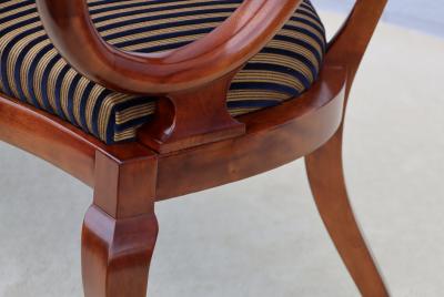 1940s French Sculptural Frame Cherry wood Settee