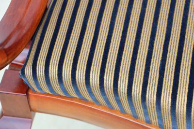 1940s French Sculptural Frame Cherry wood Settee