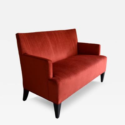 1940s French Settee with New Upholstery