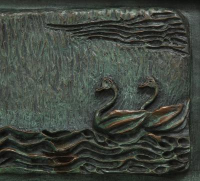 1940s French Signed Bronze Planters