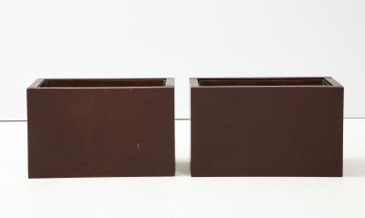 1940s French Signed Bronze Planters