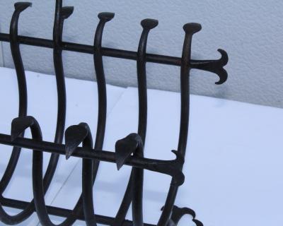1940s French Solid Iron Magazine Holder