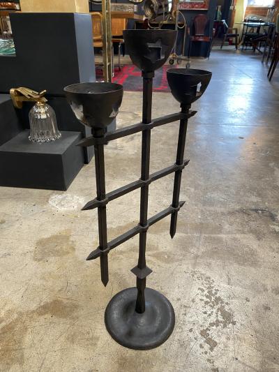 1940s Italian iron Candelabra