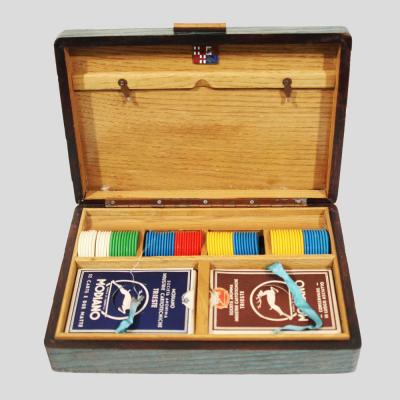 1940s Italian wooden Game box
