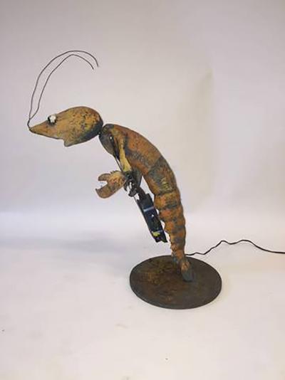 1940s Lobster Playing Banjo Automaton