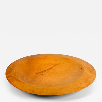 1940s Modern Large Maple Wood Plate Paul Mccobb Russel Wright Era