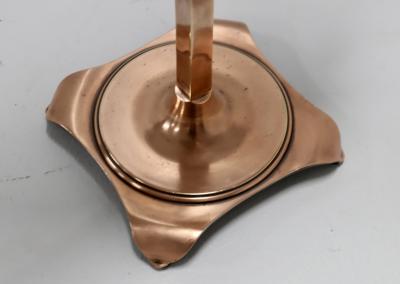 1940s Patinated Copper Large Vanity Mirror By JR Palmenbergs Sons