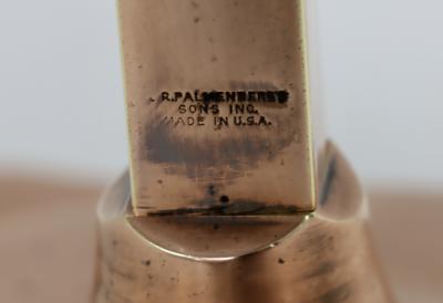 1940s Patinated Copper Large Vanity Mirror By JR Palmenbergs Sons