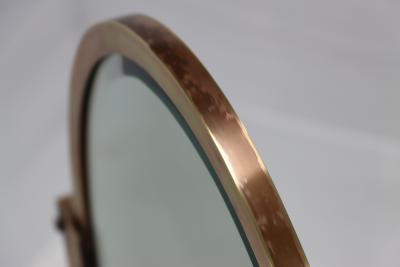 1940s Patinated Copper Large Vanity Mirror By JR Palmenbergs Sons