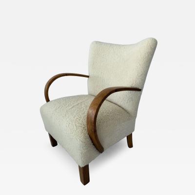 1940s Scandinavian Sheepskin Lounge chair